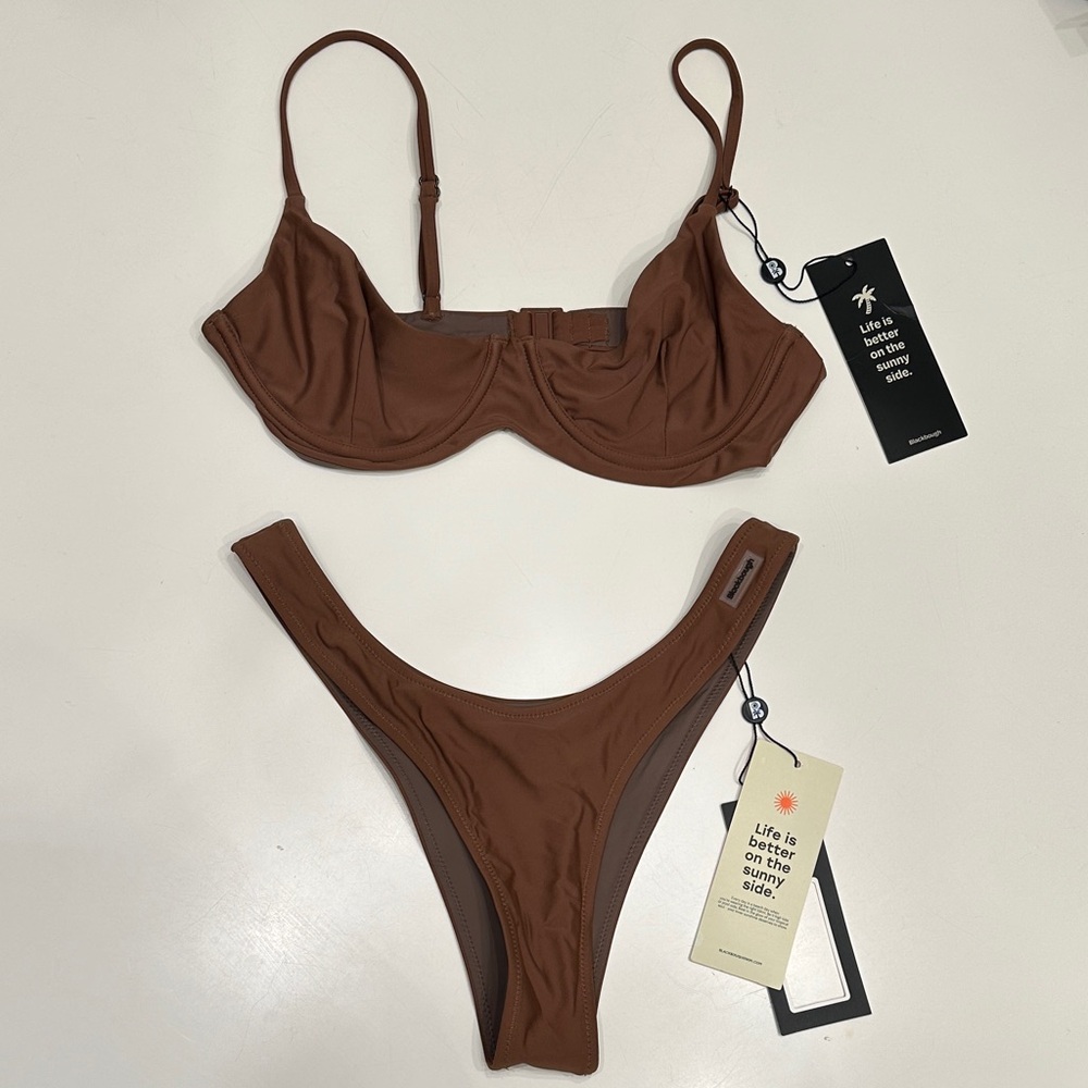 Blackbough Brown Underwire Bikini Set